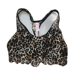 Pink Victoria's Secret Animal Print Bralette NWT Extra Small